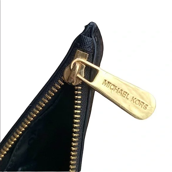 Snake Skin/Suede & Leather MK Wristlet - Picture 5 of 10